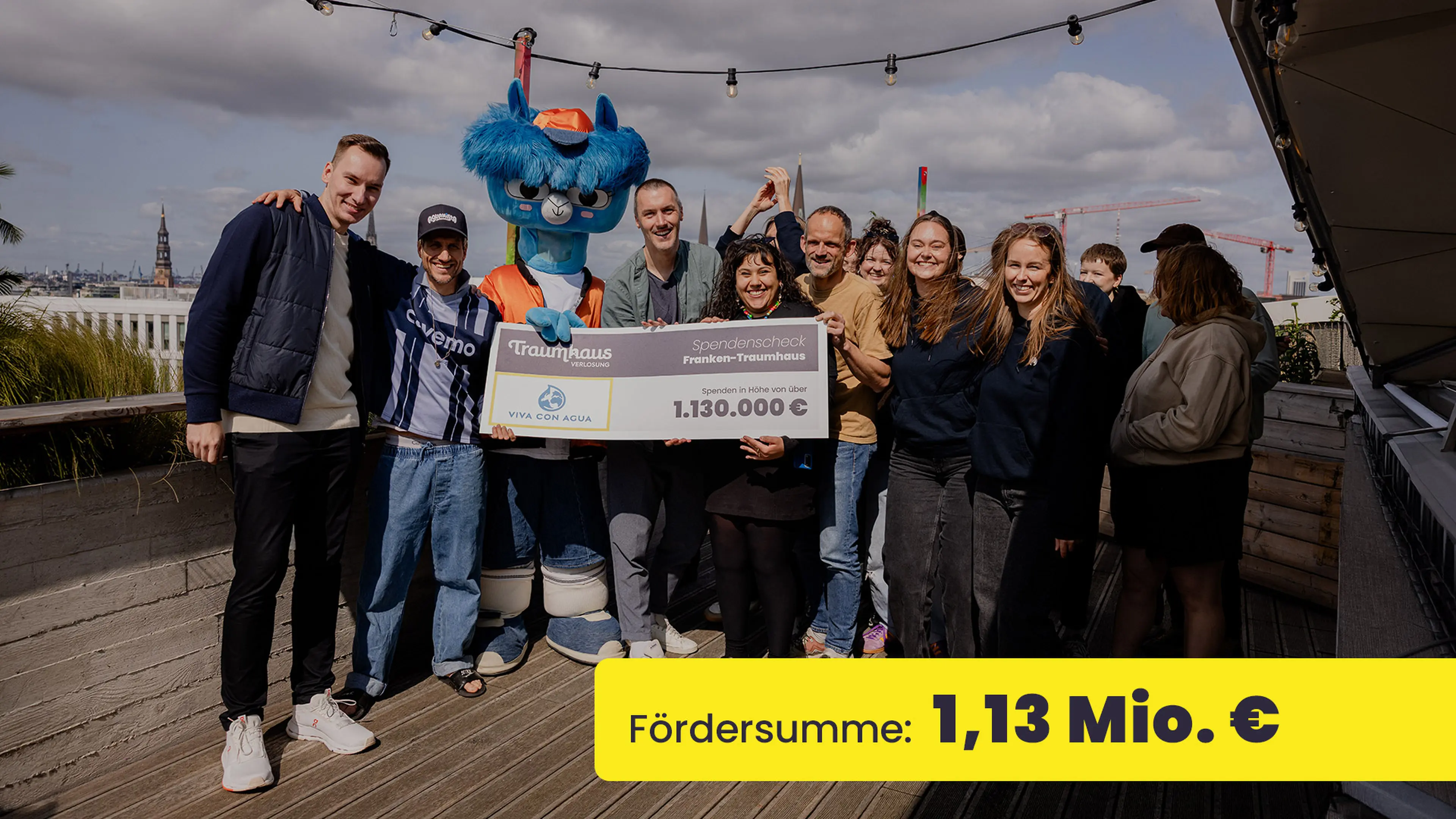 Bekanntgabe der Fördersumme an unseren Charity-Partner