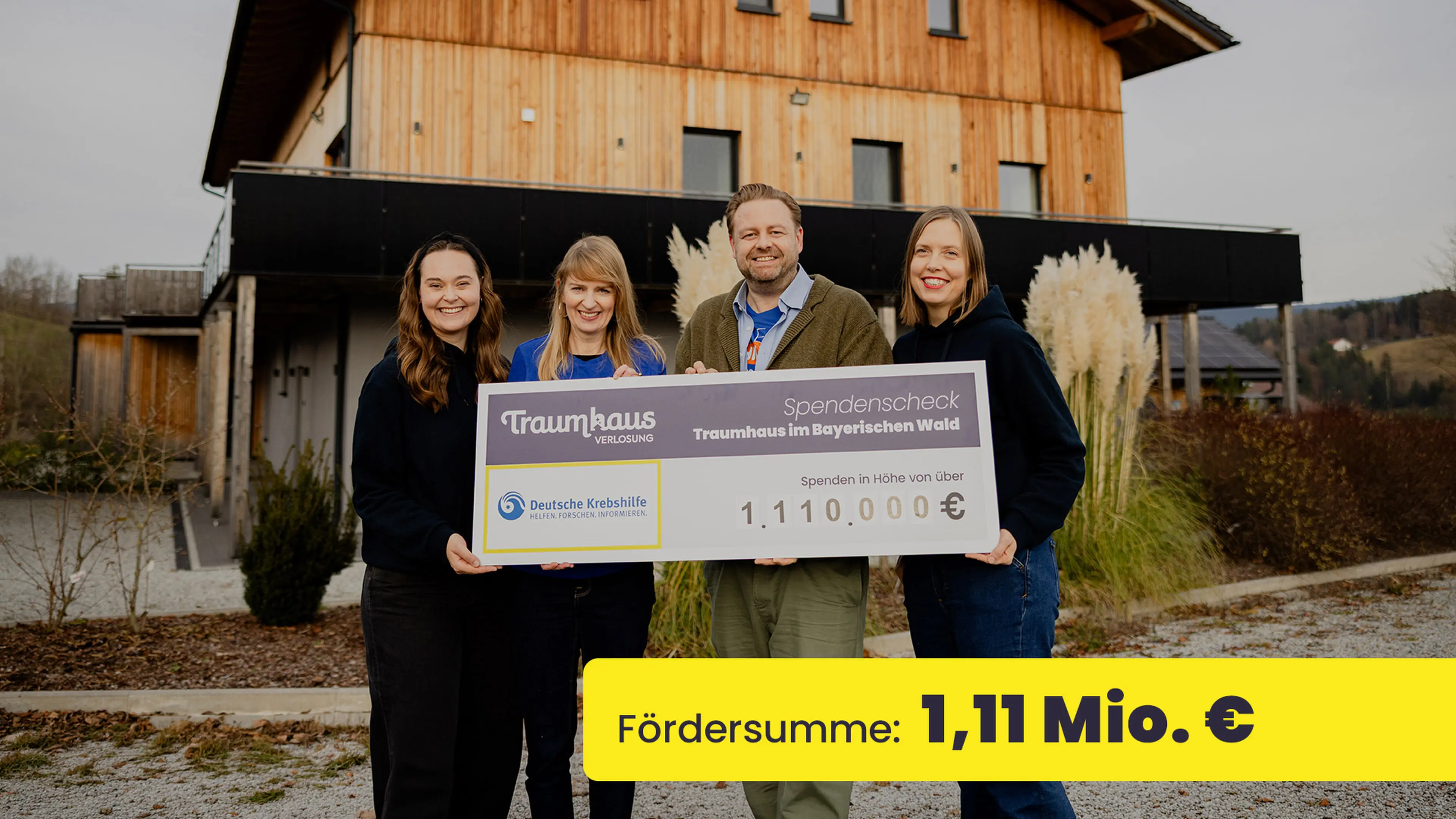 Bekanntgabe der Fördersumme an unseren Charity Partner