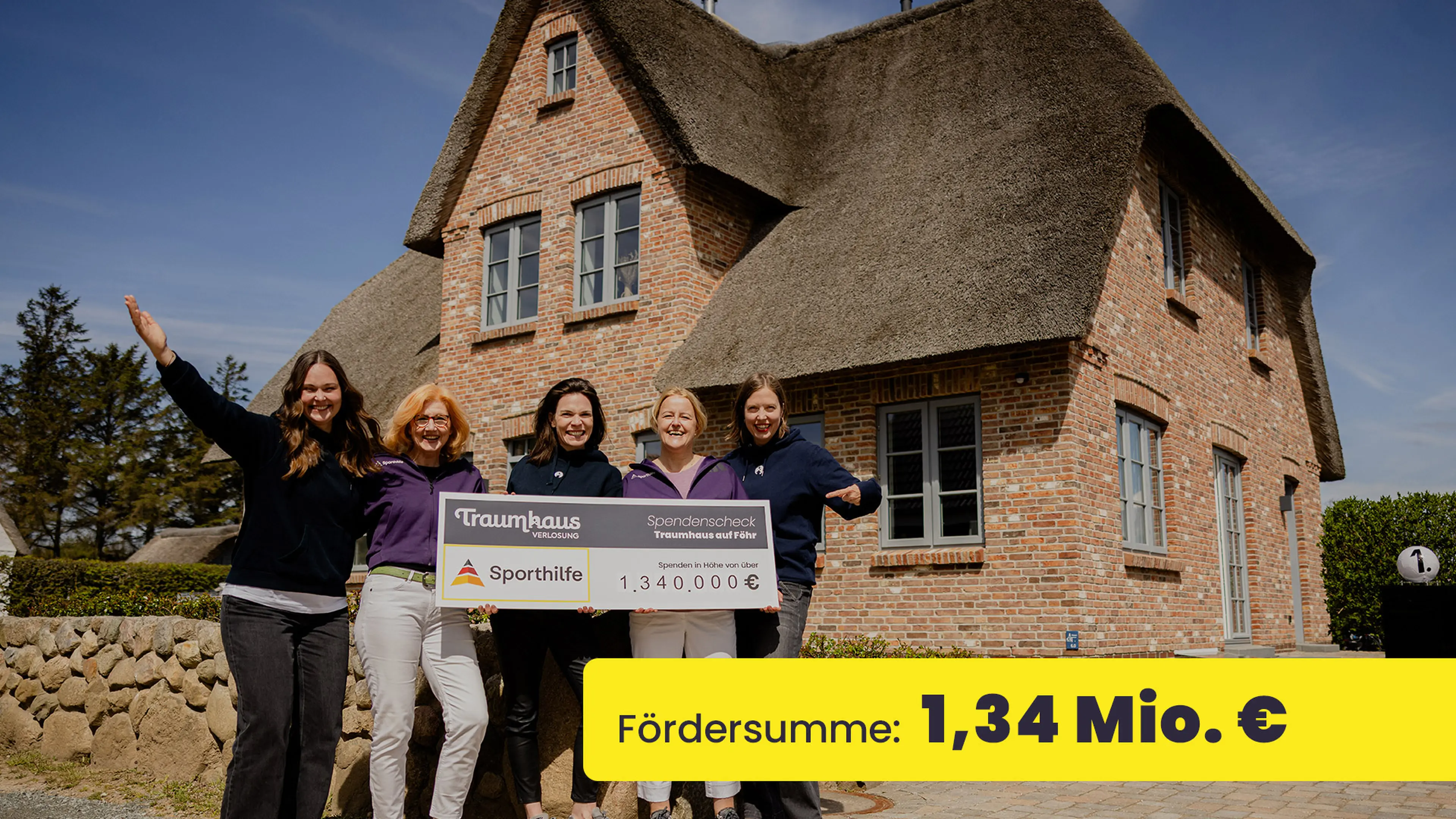 Bekanntgabe der Fördersumme an unseren Charity-Partner