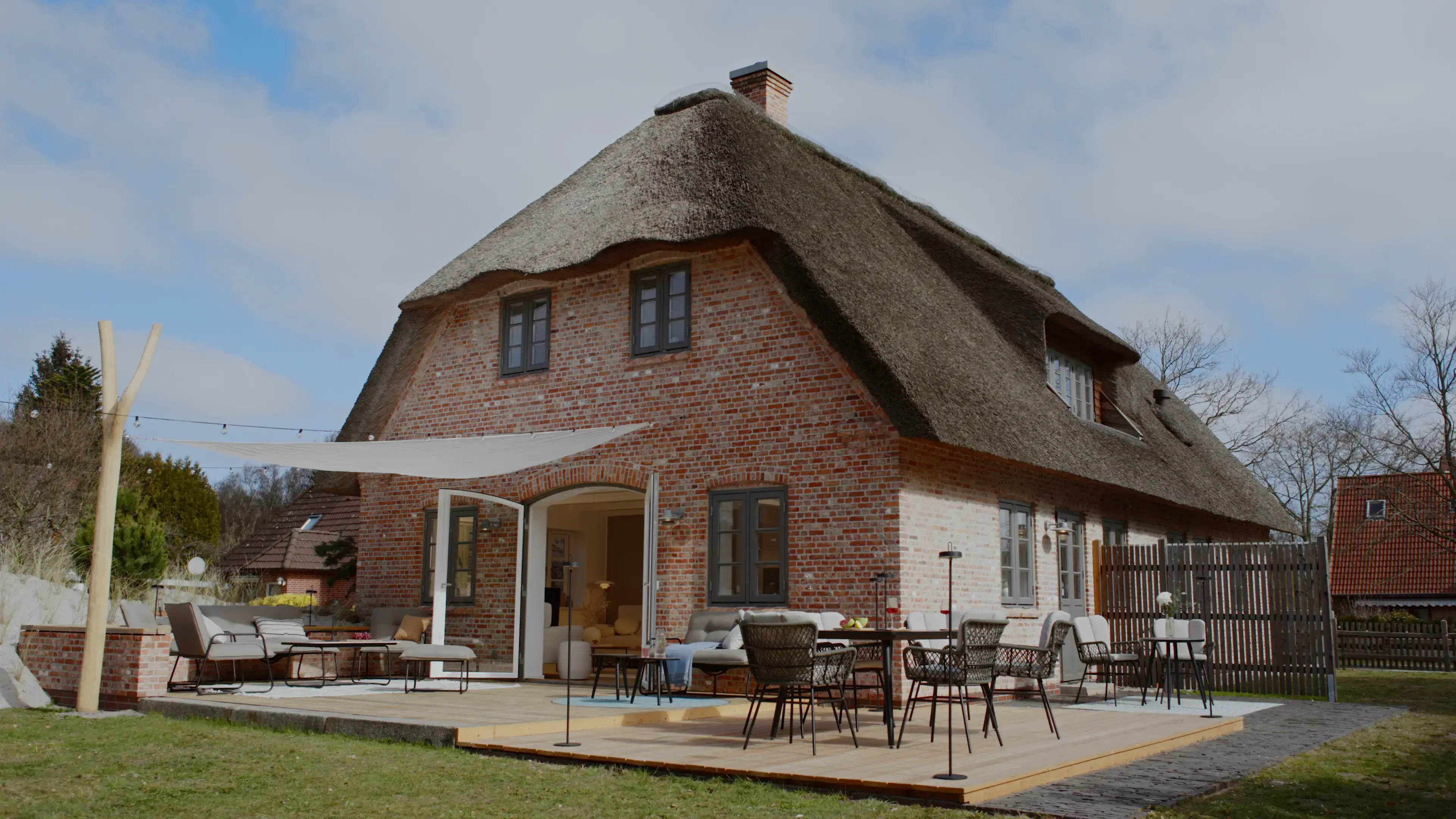 Nordseehaus mit Terrasse