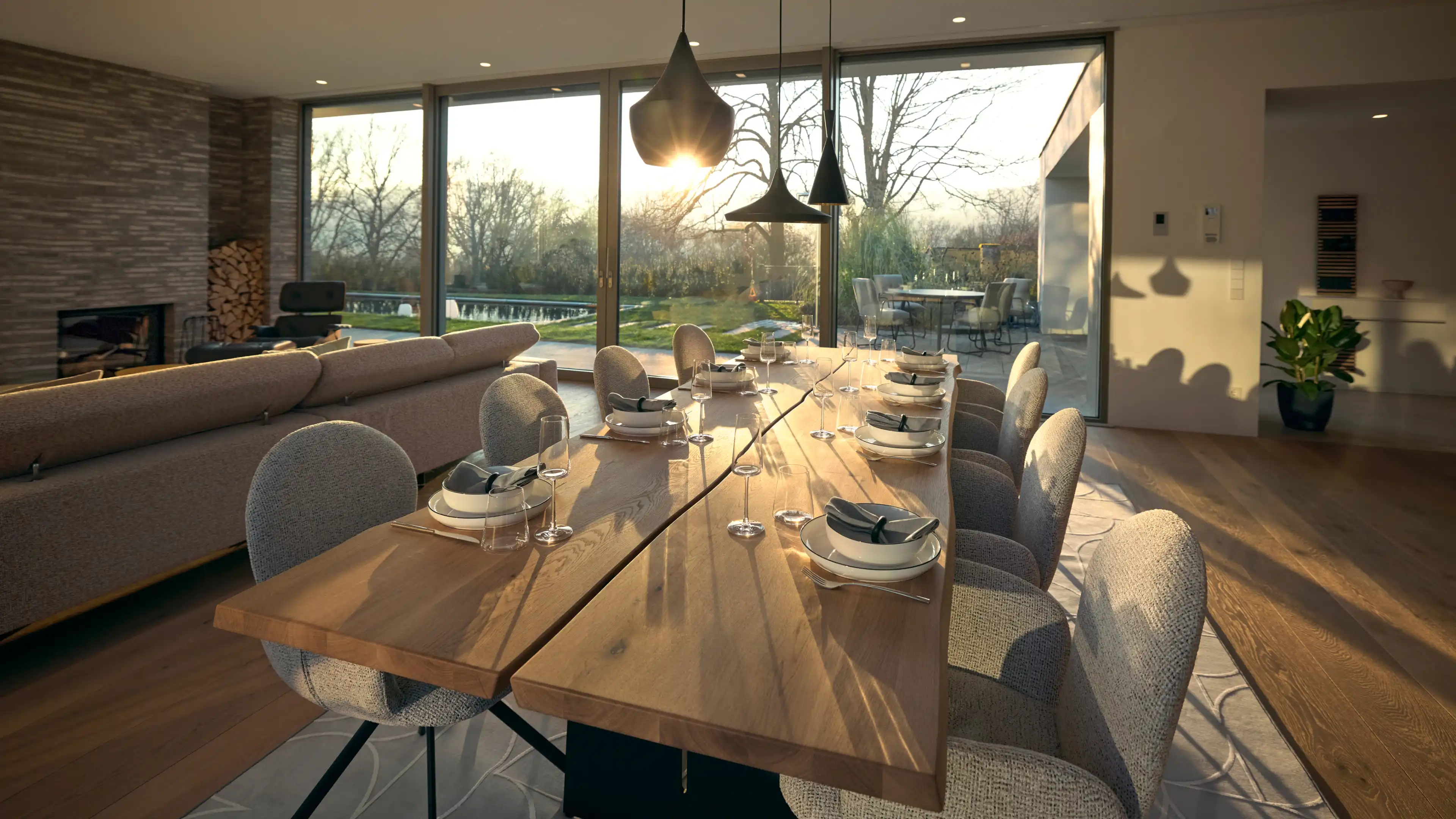 traumhausverlosung-esstisch-mit-blick-auf-pool-terrasse-4k