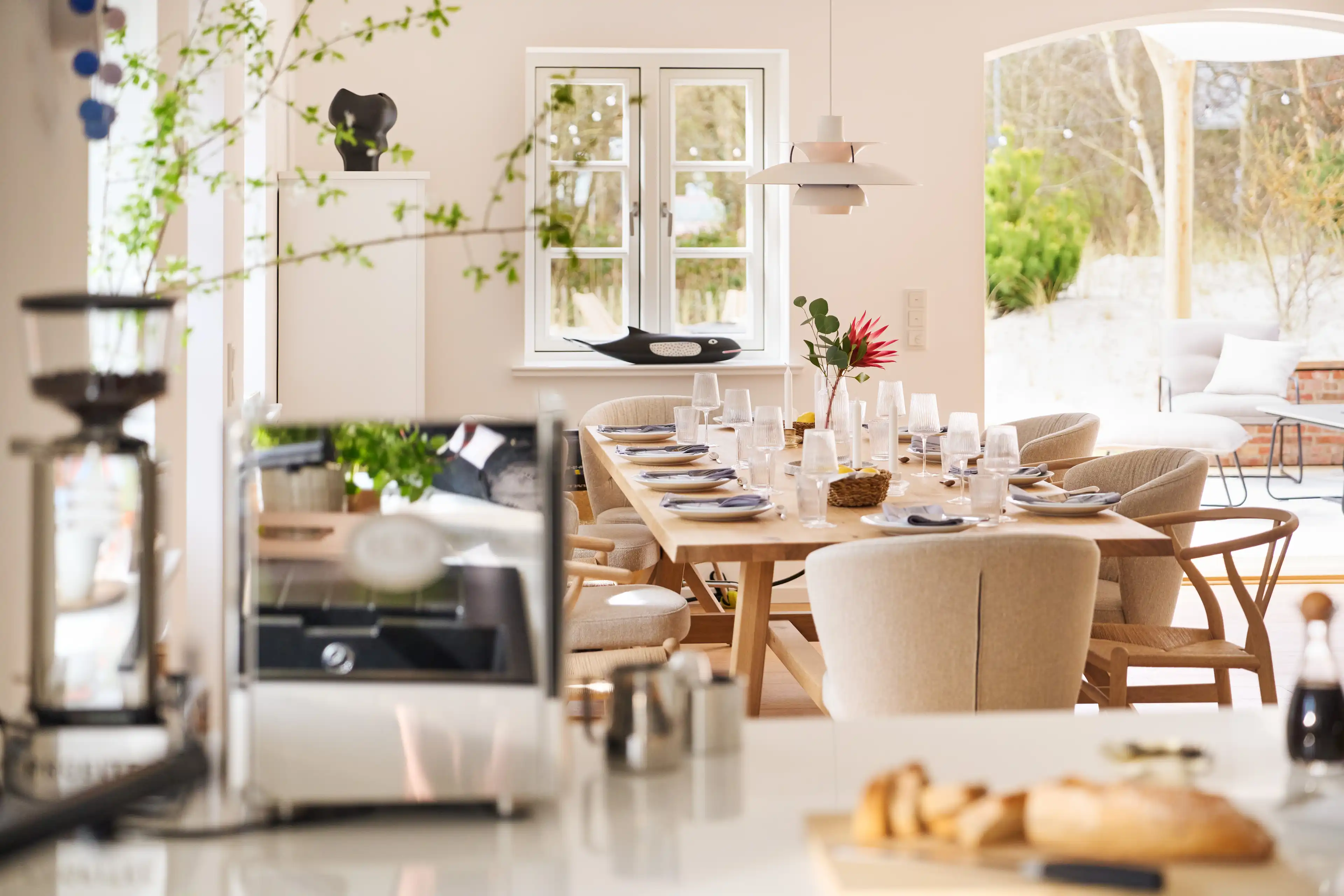 Großzügiger offener Essbereich des Nordsee-Hauses